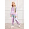 Arshiner 2 Pieces Tracksuits Outfits Girls Tie Dye Sweatsuits Long Sleeve Sport Sweatshirts and Sweatpants with Pockets