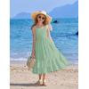 Arshiner Girls Cami Summer Dress Casual Sleeveless Sundress with Pockets for 5-14 Y(Light Green)
