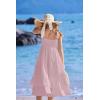 Arshiner Girls Cami Summer Dress Casual Sleeveless Sundress with Pockets for 5-14 Y(Pink)