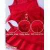 Arshiner Toddler Girls Tulle Dress Bowknot Tutu Birthday Princess Embroidery Dresses Formal Photoshoot Summer Outfit 2-8T(Red)