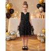 Arshiner Tutu Tulle Dress for Toddler Girls Bowknot Sleeveless Flower Birthday Princess Party Summer Dresses(Black)