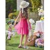 Arshiner Tutu Tulle Dress for Toddler Girls Bowknot Sleeveless Flower Birthday Princess Party Summer Dresses(Hot Pink)