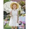 Arshiner Tutu Tulle Dress for Toddler Girls Bowknot Sleeveless Flower Birthday Princess Party Summer Dresses(White Floral)