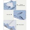 Arshiner Boys Polo Shirt Golf Stripe Short Sleeve Button Performance Sport Collared Shirts for Kids Size 4-12 Years(White/Blue Geometry)