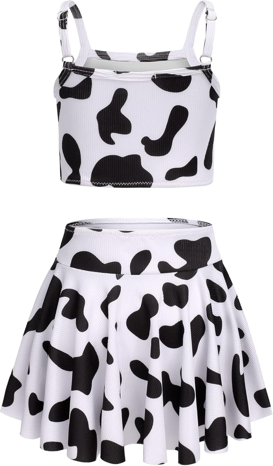 image:imageArshiner Girls 3 Piece Swimsuit for Teen Girl Tankini Swimsuits Bathing Suit Beach Bikini Swimwear with SkirtWhiteblack