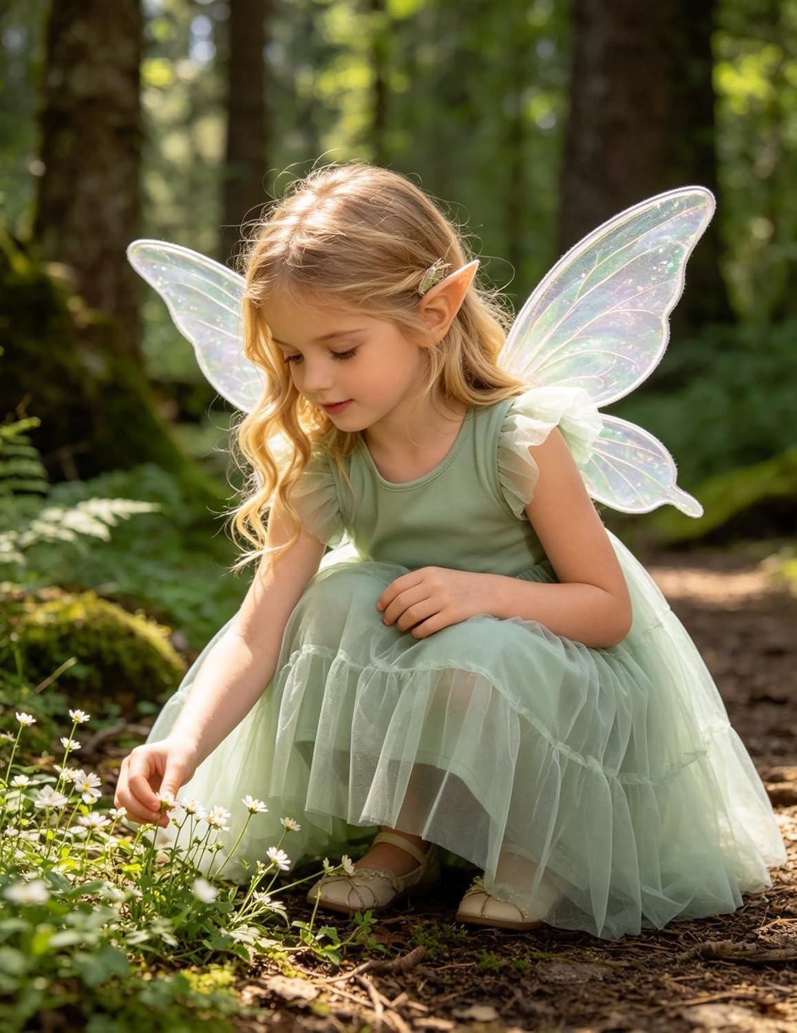 image:imageArshiner Toddler Tutu Dress Girls Rainbow Tulle Dresses Ruffle Tiered Swing Twirly Summer Sundress Size 26Sage Green