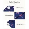 Arshiner Boys 2 Piece Outfits Hawaiian Shorts Sets Button Down Shirt and Shorts Summer Beach Clothes for 2-12 Years(Dark Blue – Flamingo)