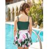 Arshiner Girls 3 Piece Swimsuit for Teen Girl Tankini Swimsuits Bathing Suit Beach Bikini Swimwear with Skirt(Dark Green – Hawaii)