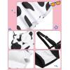 Arshiner Girls 3 Piece Swimsuit for Teen Girl Tankini Swimsuits Bathing Suit Beach Bikini Swimwear with Skirt(White-black)