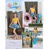 Arshiner Girls 3 Piece Swimsuit for Teen Girl Tankini Swimsuits Bathing Suit Beach Bikini Swimwear with Skirt(Yellow – Lemon)
