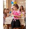 Arshiner Girls Short Sleeve Shirts Tie Knot Front Tops T Shirts for Kids Crewneck Cute Casual Tie Dye Tee Blouse(Tie Dye Heart)