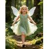 Arshiner Toddler Tutu Dress Girls Rainbow Tulle Dresses Ruffle Tiered Swing Twirly Summer Sundress Size 2-6(Sage Green)