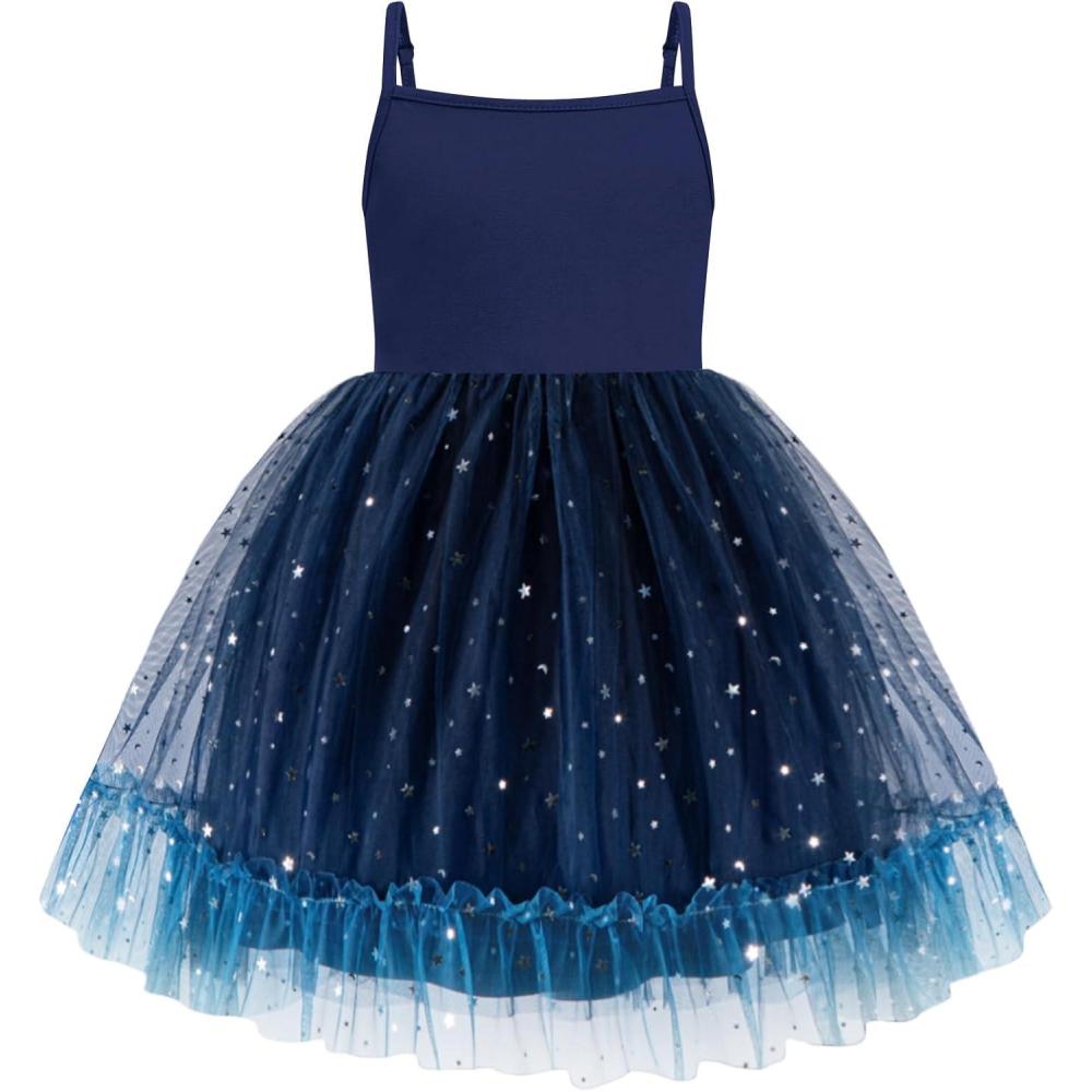 image:imageArshiner Toddler Girls Tulle Dress Tutu Birthday Princess Dresses Formal Photoshoot Outfit Summer ClothesNavy Sequin Tulle