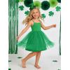 Arshiner Toddler Girls Tulle Dress Tutu Birthday Princess Dresses Formal Photoshoot Outfit Summer Clothes(Green)