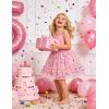 Arshiner Toddler Girls Tulle Dress Tutu Birthday Princess Dresses Formal Photoshoot Outfit Summer Clothes(Pink – Confetti Tulle)
