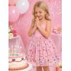 Arshiner Toddler Girls Tulle Dress Tutu Birthday Princess Dresses Formal Photoshoot Outfit Summer Clothes(Pink – Confetti Tulle)