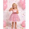 Arshiner Toddler Girls Tulle Dress Tutu Birthday Princess Dresses Formal Photoshoot Outfit Summer Clothes(Pink – Confetti Tulle)