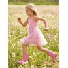 Arshiner Toddler Girls Tulle Dress Tutu Birthday Princess Dresses Formal Photoshoot Outfit Summer Clothes(Pink – Daisy Tulle)