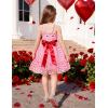 Arshiner Toddler Girls Tulle Dress Tutu Birthday Princess Dresses Formal Photoshoot Outfit Summer Clothes(Pink – Heart Tulle)
