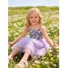 Arshiner Toddler Girls Tulle Dress Tutu Birthday Princess Dresses Formal Photoshoot Outfit Summer Clothes(Purple – Heart Tulle)