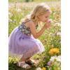Arshiner Toddler Girls Tulle Dress Tutu Birthday Princess Dresses Formal Photoshoot Outfit Summer Clothes(Purple – Heart Tulle)