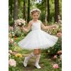 Arshiner Toddler Girls Tulle Dress Tutu Birthday Princess Dresses Formal Photoshoot Outfit Summer Clothes(White – Heart Tulle)