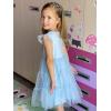 Arshiner Toddler Tutu Dress Girls Tulle Dresses Ruffle Tiered Swing Twirly Summer Sundress(Light Blue)