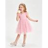 Arshiner Toddler Tutu Dress Girls Tulle Dresses Ruffle Tiered Swing Twirly Summer Sundress(Light Pink)