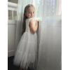 Arshiner Toddler Tutu Dress Girls Tulle Dresses Ruffle Tiered Swing Twirly Summer Sundress(White)