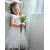 Arshiner Toddler Tutu Dress Girls Tulle Dresses Ruffle Tiered Swing Twirly Summer Sundress(White)