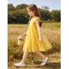 Arshiner Toddler Tutu Dress Girls Tulle Dresses Ruffle Tiered Swing Twirly Summer Sundress(Yellow)