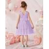 Arshiner Tutu Tulle Dress for Toddler Girls Bowknot Sleeveless Flower Birthday Princess Party Summer Dresses(Lavender)