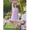 Arshiner Tutu Tulle Dress for Toddler Girls Bowknot Sleeveless Flower Birthday Princess Party Summer Dresses(Lavender)