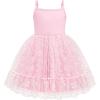 Arshiner Toddler Girls Tulle Dress Tutu Birthday Princess Dresses Formal Photoshoot Outfit Summer Clothes(Pink – Daisy Tulle)