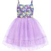 Arshiner Toddler Girls Tulle Dress Tutu Birthday Princess Dresses Formal Photoshoot Outfit Summer Clothes(Purple – Heart Tulle)
