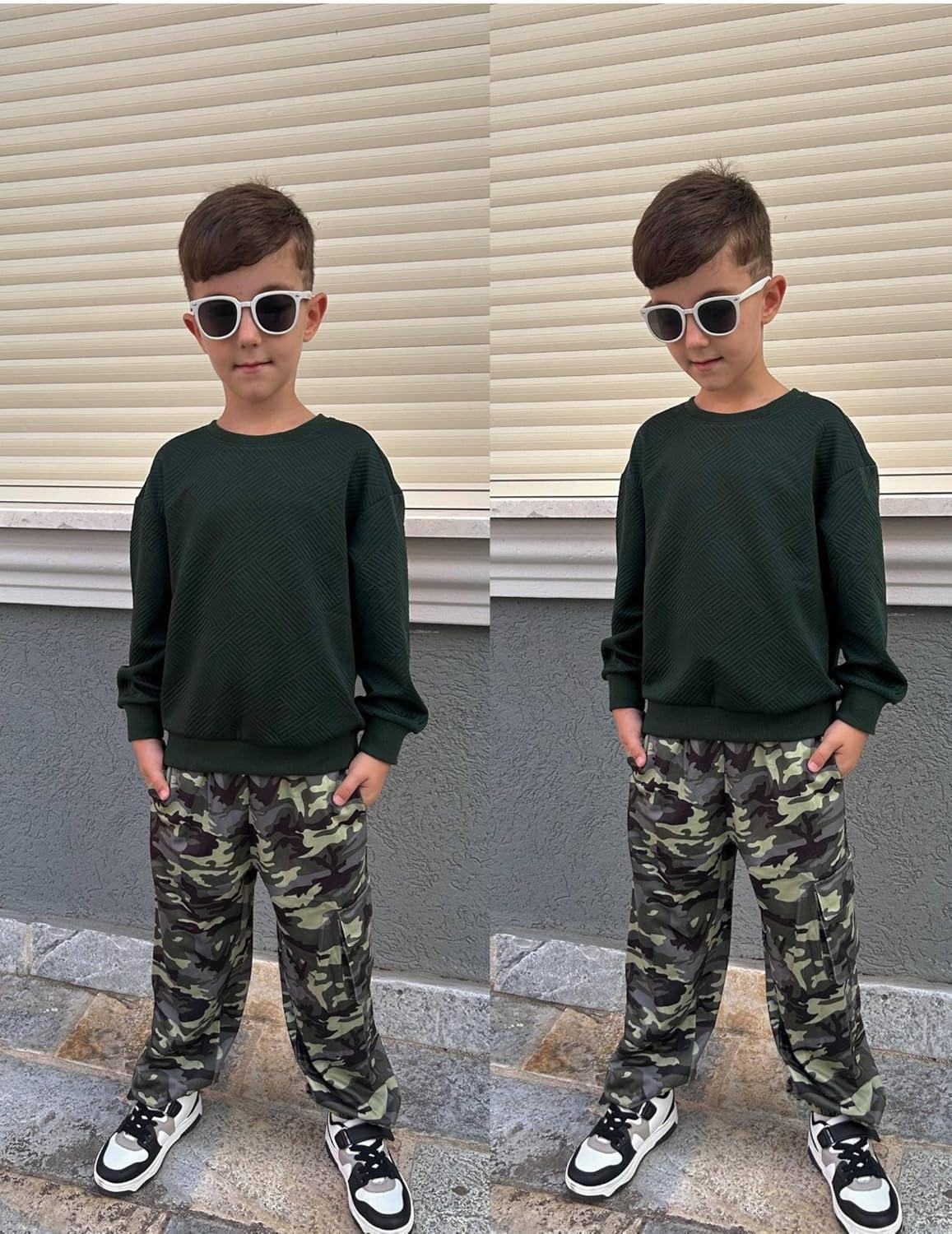 image:imageArshiner Boys Sweatshirts Long Sleeve Crewneck Pullover Shirt Kids Fashion Fall Winter SweaterNavy Blue