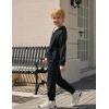 Arshiner Boys’ 2 Piece Athletic Tracksuit Jogging Sets Outfit Sweatsuit Zip Up Hoodie and Active Pants for Kids 5-14 Years(Black)