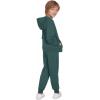 Arshiner Boys’ 2 Piece Athletic Tracksuit Jogging Sets Outfit Sweatsuit Zip Up Hoodie and Active Pants for Kids 5-14 Years(Green)