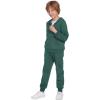 Arshiner Boys’ 2 Piece Athletic Tracksuit Jogging Sets Outfit Sweatsuit Zip Up Hoodie and Active Pants for Kids 5-14 Years(Green)
