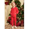 Arshiner Boys’ 2 Piece Athletic Tracksuit Jogging Sets Outfit Sweatsuit Zip Up Hoodie and Active Pants for Kids 5-14 Years(Red)