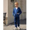 Arshiner Boys’ 2 Piece Athletic Tracksuit Jogging Sets Outfit Sweatsuit Zip Up Hoodie and Active Pants for Kids 5-14 Years(Royal Blue)