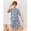 Arshiner Boys Pajamas Short Sleeve Top and Shorts 2 Piece Pajama Sets Loose Fit Soft Breathable Cute Pjs 4-13 Years(Dinosaur)