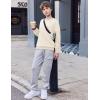 Arshiner Boys Sweatshirts Long Sleeve Crewneck Pullover Shirt Kids Fashion Fall Winter Sweater(Beige)