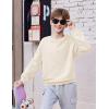 Arshiner Boys Sweatshirts Long Sleeve Crewneck Pullover Shirt Kids Fashion Fall Winter Sweater(Beige)