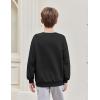 Arshiner Boys Sweatshirts Long Sleeve Crewneck Pullover Shirt Kids Fashion Fall Winter Sweater(Black)