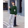 Arshiner Boys Sweatshirts Long Sleeve Crewneck Pullover Shirt Kids Fashion Fall Winter Sweater(Bright Green)