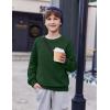 Arshiner Boys Sweatshirts Long Sleeve Crewneck Pullover Shirt Kids Fashion Fall Winter Sweater(Bright Green)