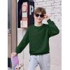Arshiner Boys Sweatshirts Long Sleeve Crewneck Pullover Shirt Kids Fashion Fall Winter Sweater(Bright Green)