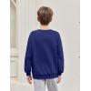 Arshiner Boys Sweatshirts Long Sleeve Crewneck Pullover Shirt Kids Fashion Fall Winter Sweater(Navy Blue)