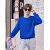 Arshiner Boys Sweatshirts Long Sleeve Crewneck Pullover Shirt Kids Fashion Fall Winter Sweater(Royal Blue)